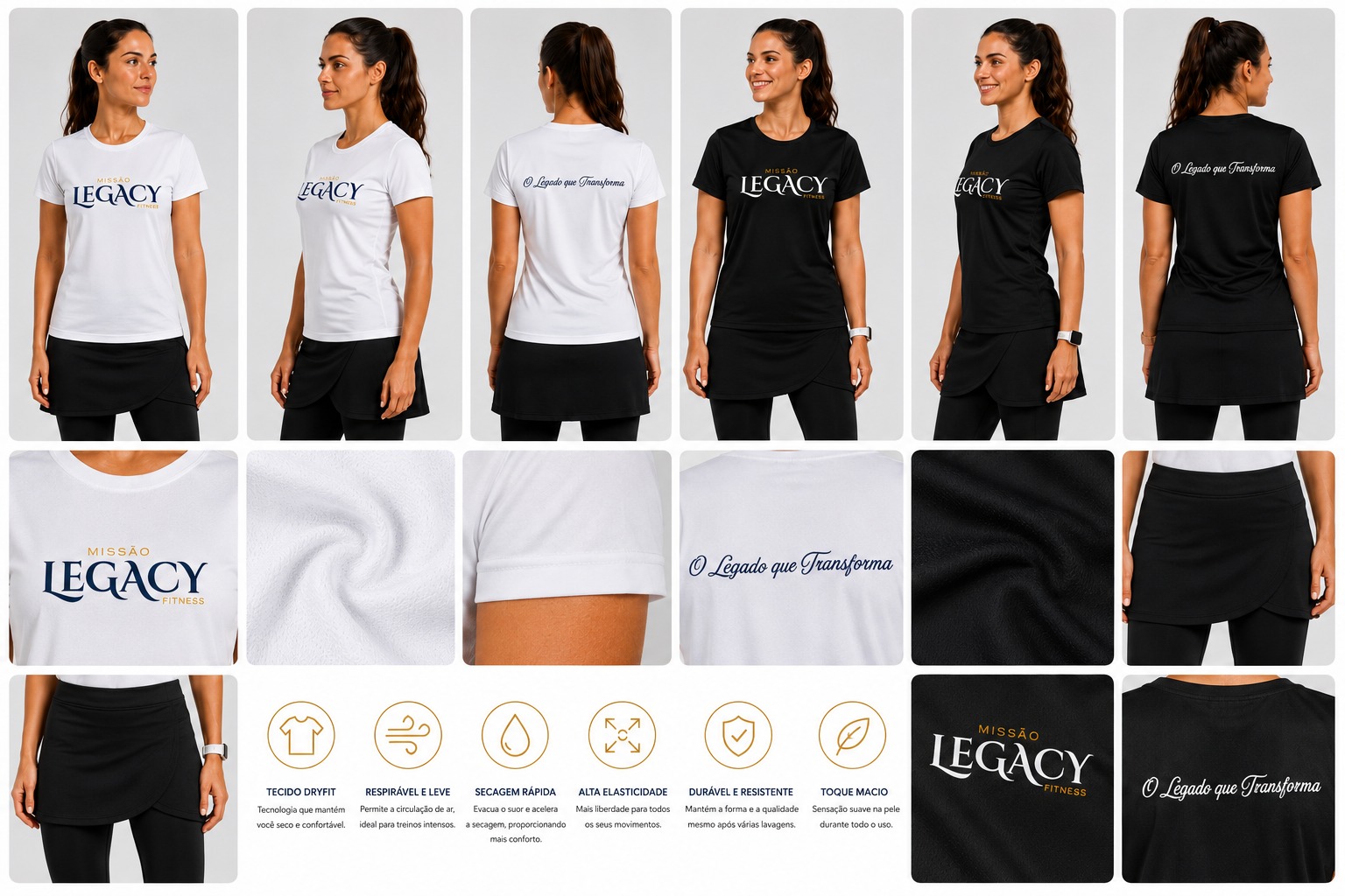 Camiseta Dryfit Feminina Legacy